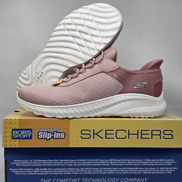 Skechers Shoes - Skechers Bobs Sport Squad Women's Size 10 Chaos Blush Memory Foam Slip On New